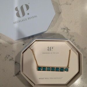 Bomb Party Aqua Blue Necklace